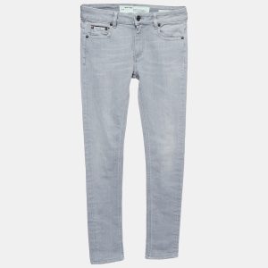 Off-White Grey Denim Skinny Jeans S Waist 26", Jeans - Luxury Closet catalog