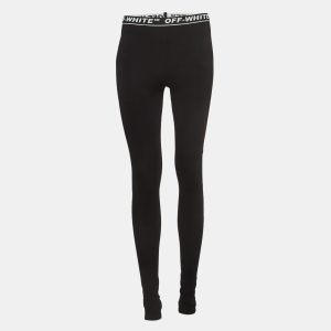 Off-White Black Logo Intarsia Knit Active Wear Leggings M, Clothing - Luxury Closet catalog