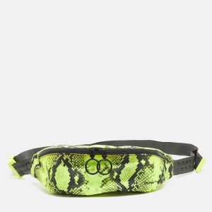 Off-White Neon Green/Black Python Print Nylon Fanny Pack Belt Bag, Handbags - Luxury Closet catalog