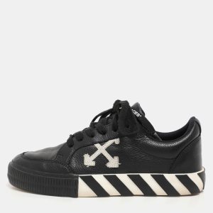 Off-White Black Leather Vulcanised Low Top Sneakers Size 37, Athletic Shoes & Sneakers - Luxury Closet catalog