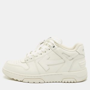 Off-White White Leather Out of Office Low Top Sneakers Size 38, Athletic Shoes & Sneakers - Luxury Closet catalog