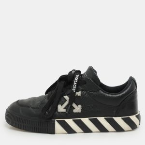 Off-White Black Leather Vulcanized Low Top Sneakers Size 37, Athletic Shoes & Sneakers - Luxury Closet catalog