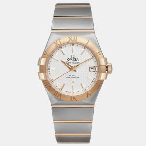 Omega White 18K Gold Stainless Steel Constellation 123.20.35.20.02.006 Automatic Women's Wristwatch 35mm, Watches - Luxury Closet catalog