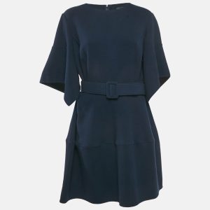 Oscar de la Renta Blue Wool Short Dress XL, Dresses - Luxury Closet catalog