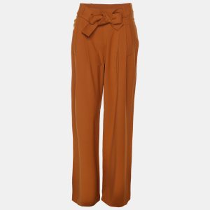 Oscar de la Renta Brown Cupro Palazzo Pants S, Clothing - Luxury Closet catalog
