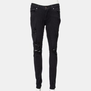Paige Black Denim Ultra Skinny Distressed Verdugo Jeans M, Jeans - Luxury Closet catalog