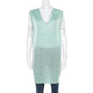 Paul and Joe Mint Green Cashmere and Silk Knit V-Neck Sleeveless Tunic M, Shirts & Tops - Luxury Closet catalog
