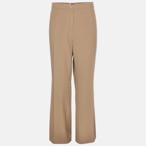 Perte by Krizia Brown Crepe Straight Leg Trousers XL, Clothing - Luxury Closet catalog