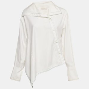 Peter Pilotto White Cotton Asymmetric Blouse M, Shirts & Tops - Luxury Closet catalog