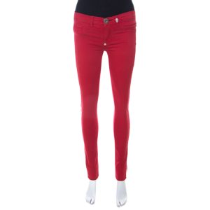 Philipp Plein Devil's Food Red Stretch Cotton Jegging XS, Clothing - Luxury Closet catalog