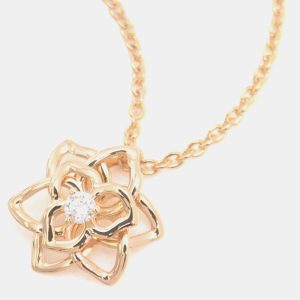 Piaget 18K Rose Gold and Diamond Rose Pendant Necklace, Necklaces - Luxury Closet catalog