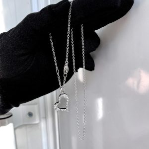 Piaget 18K White Gold Heart Necklace Full Diamonds, Necklaces - Luxury Closet catalog