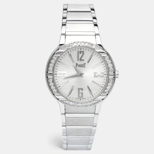 Piaget Silver 18K White Gold Diamond Polo G0A36231 Women's Wristwatch 32 mm, Watches - Luxury Closet catalog
