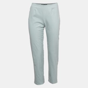 Piazza Sempione Blue Stretch Cotton Audrey Trousers M, Clothing - Luxury Closet catalog
