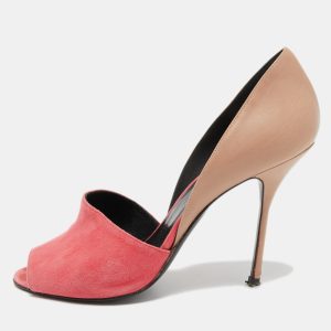 Pierre Hardy Beige/Pink Leather and Suede Pumps Size 37, Pumps - Luxury Closet catalog