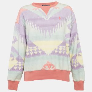 Polo Ralph Lauren Multicolor Printed Cotton Sweatshirt XXS, Sweaters & Cardigans - Luxury Closet catalog
