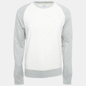 Polo Ralph Lauren Light Grey Cotton Crew Neck Long Sleeve T-Shirt M, Shirts & Tops - Luxury Closet catalog