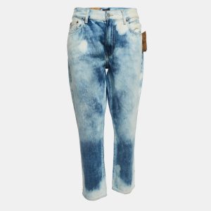 Polo Ralph Lauren Blue Washed Denim Avery Boyfriend Jeans XL Waist 35", Jeans - Luxury Closet catalog