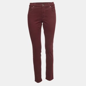 Polo Ralph Lauren Burgundy Cotton Skinny Pants L, Clothing - Luxury Closet catalog