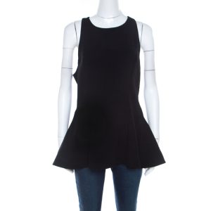 Prabal Gurung Black Wool Peplum Sleeveless Blouse L, Shirts & Tops - Luxury Closet catalog