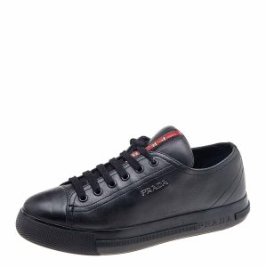 Prada Sport Black Leather Low Top Sneakers Size 35, Athletic Shoes & Sneakers - Luxury Closet catalog