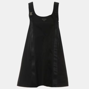 Prada Black Polyamide Re-Nylon Logo-Plaque Mini Dress IT Women 36, Dresses - Luxury Closet catalog