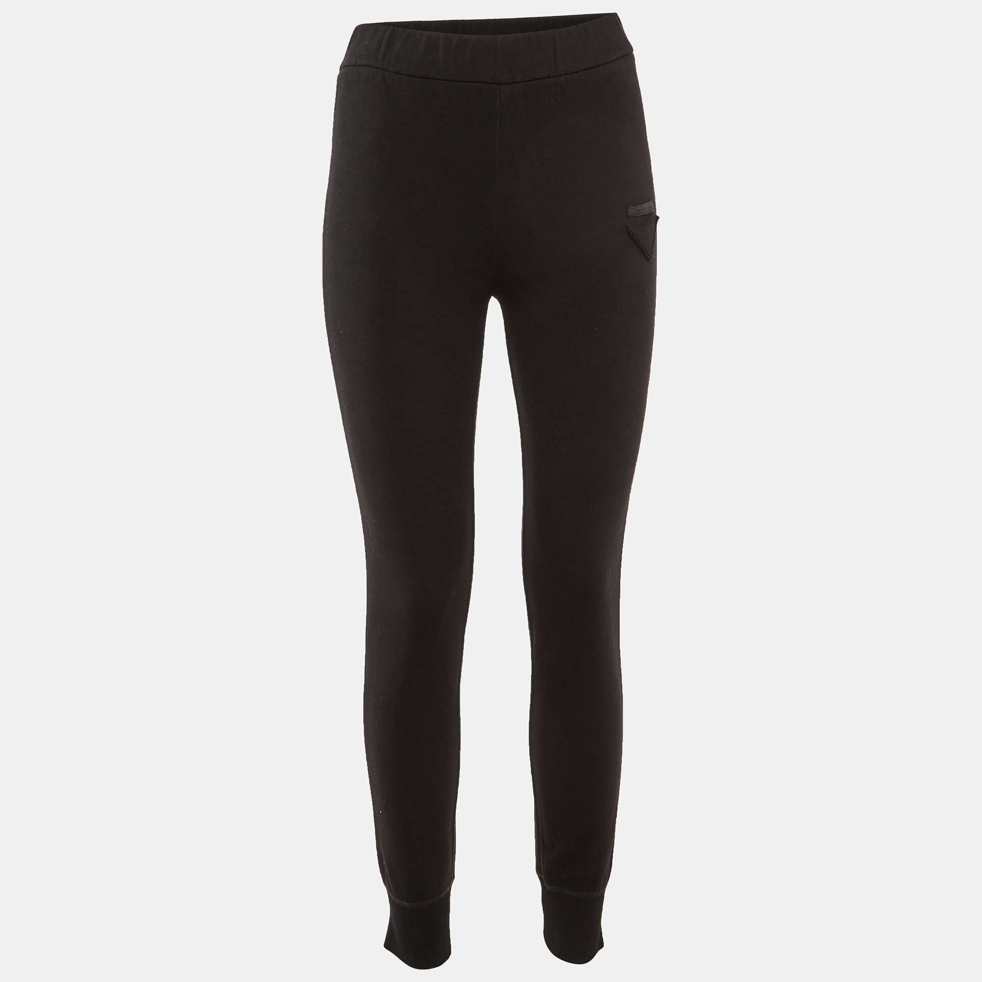 Prada Black Cotton Track Trousers M, Clothing - Luxury Closet catalog