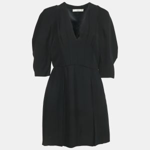 Prada Black Crepe V-Neck Mini Dress M, Dresses - Luxury Closet catalog
