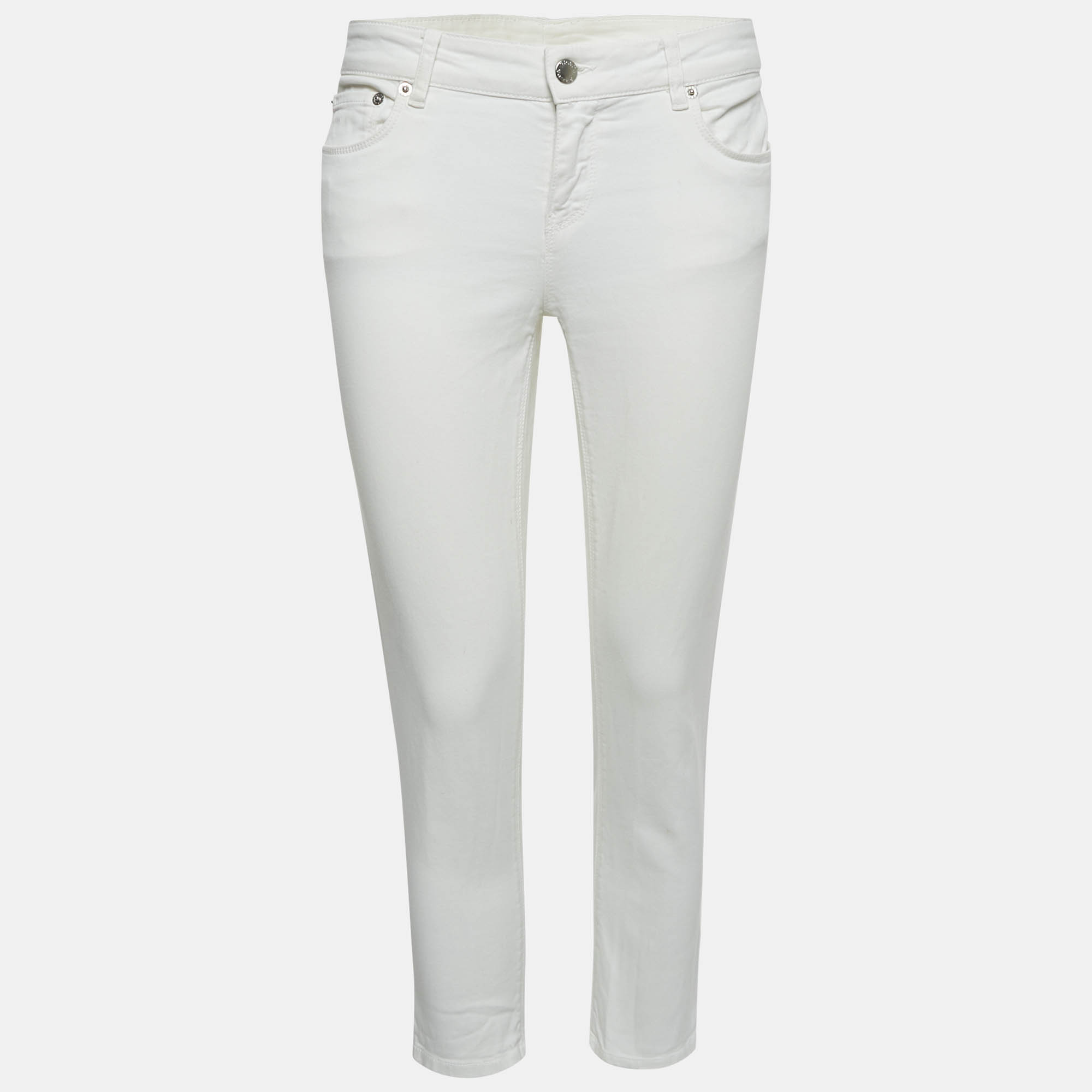 Prada White Denim Contour Fit Jeans M Waist 27", Jeans - Luxury Closet catalog