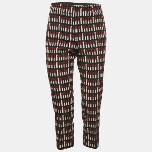 Prada Black Lipstick Print Wool Capri Pants S, Clothing - Luxury Closet catalog