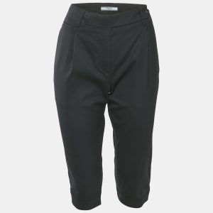 Prada Black Wool Capri Pants M, Clothing - Luxury Closet catalog