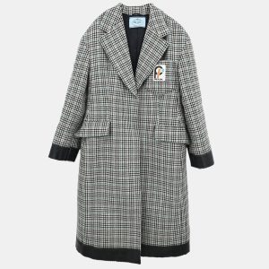 Prada Black Wool Coat Women Size 44, Coats & Jackets - Luxury Closet catalog