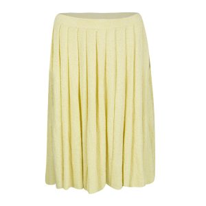 Prada Yellow Pleated Terry Cloth Skirt M, Skirts - Luxury Closet catalog