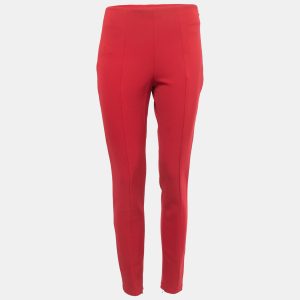 Prada Red Stretch Knit Tapered Leg Trousers M, Clothing - Luxury Closet catalog