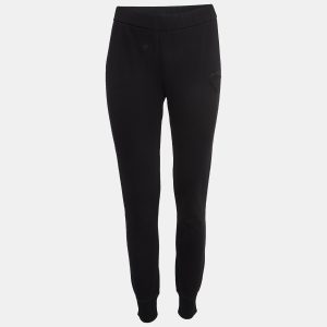 Prada Black Triangle Applique Cotton Knit Joggers M, Clothing - Luxury Closet catalog