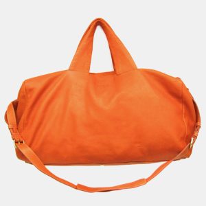 Prada Orange Leather Logo Embossed Duffel Bag, Handbags - Luxury Closet catalog