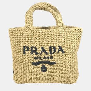 Prada Straw Bag natural Beige Tote Bag, Tote Handbags - Luxury Closet catalog