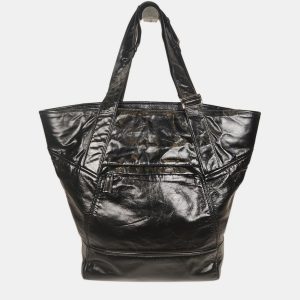 Prada Black Leather Triangle Logo Tote Bag, Tote Handbags - Luxury Closet catalog
