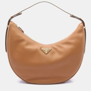 Prada Brown Leather Hobo Bag, Shoulder Bags - Luxury Closet catalog