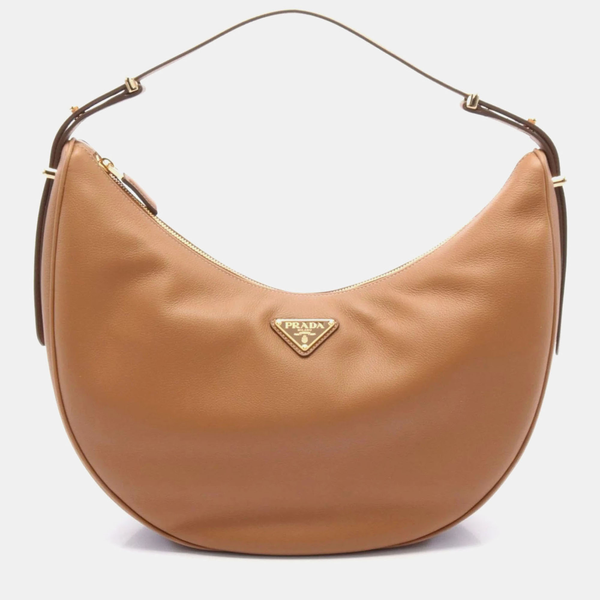 Prada Brown Leather Hobo Bag, Shoulder Bags - Luxury Closet catalog