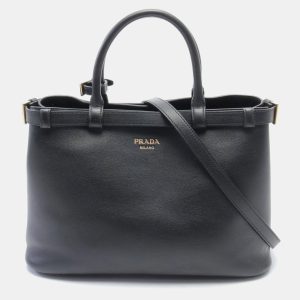 Prada Black Leather Buckle Belt Tote Bag, Tote Handbags - Luxury Closet catalog