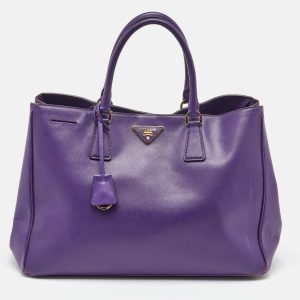 Prada Purple Saffiano Leather&nbsp;Medium Galleria Tote, Tote Handbags - Luxury Closet catalog