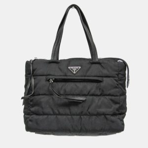 Prada Tessuto Black Nylon Bomber Tote Bag, Tote Handbags - Luxury Closet catalog