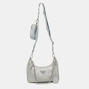 Prada Light Blue Nylon Re-Edition 2005 Shoulder Bag, Shoulder Bags - Luxury Closet catalog