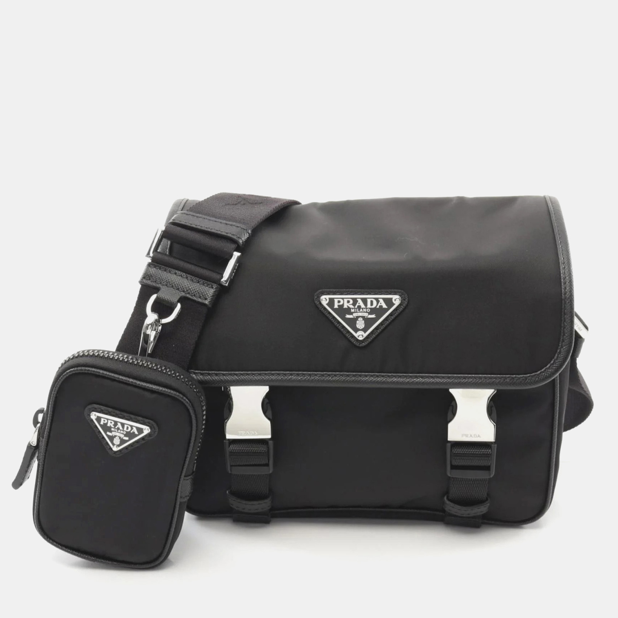 Prada Black Re-Nylon Tessuto Shoulder Bag, Shoulder Bags - Luxury Closet catalog