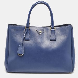 Prada Blue Saffiano Lux Leather Large Gardener's Tote, Tote Handbags - Luxury Closet catalog