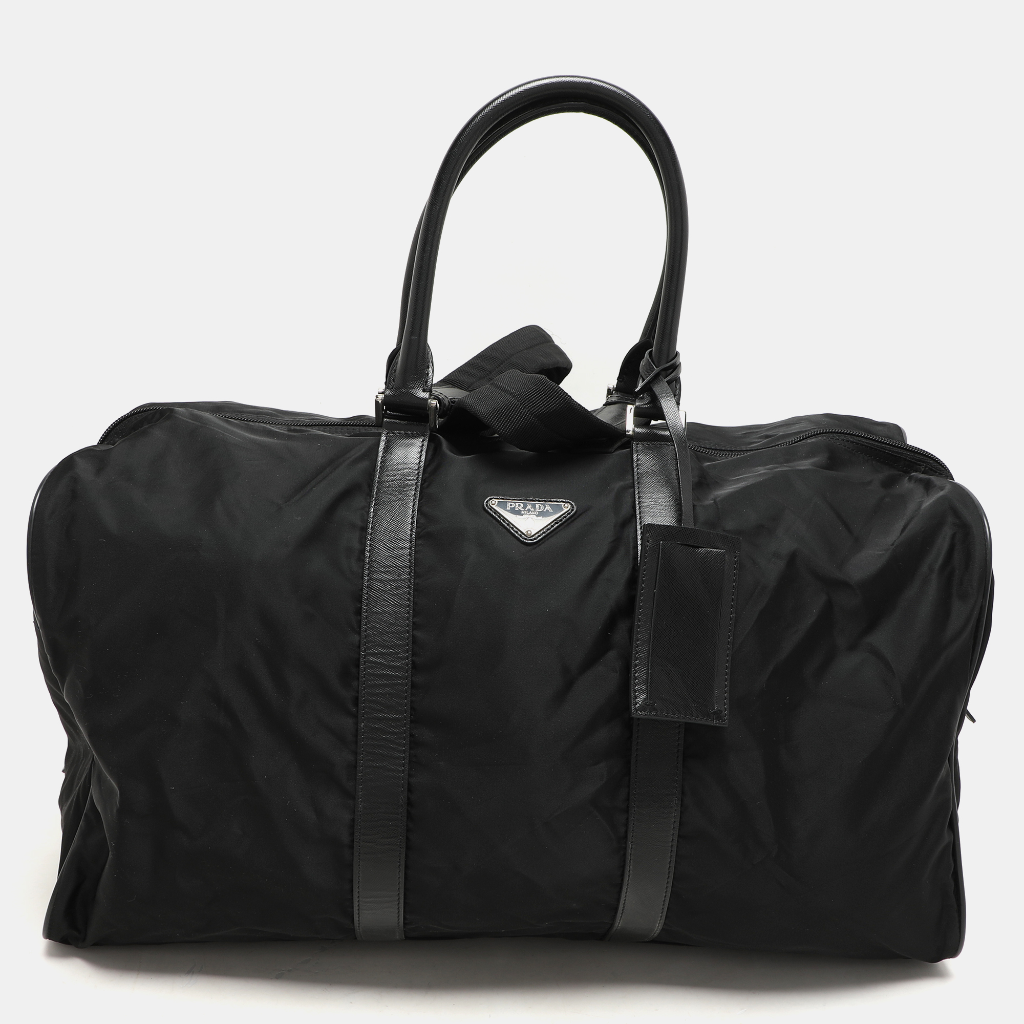 Prada Black Nylon and Leather Duffle Bag, Handbags - Luxury Closet catalog