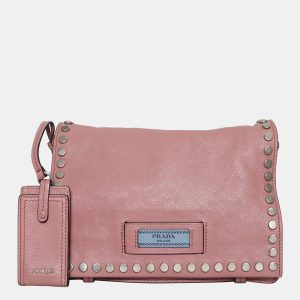 Prada Pink Leather Glace Calf Etiquette Crossbody Bag, Handbags - Luxury Closet catalog