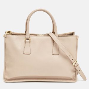 Prada Beige Saffiano Lux Leather Frame Tote, Tote Handbags - Luxury Closet catalog