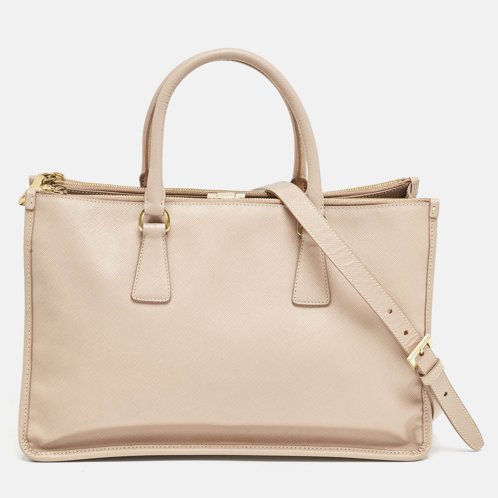 Prada Beige Saffiano Lux Leather Frame Tote, Tote Handbags - Luxury Closet catalog